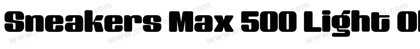 Sneakers Max 500 Light Obl字体转换